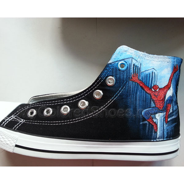 Spider-Man Spider man shoes Spiderman Hand Painting Shoes Custom shoes ...