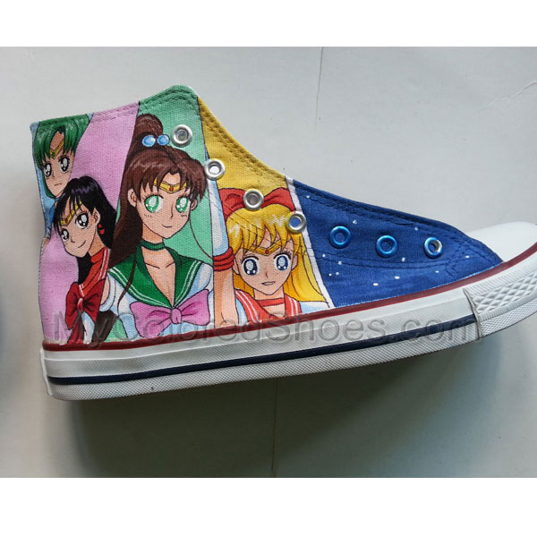 Sailor Moon Anime Shoes Hand Paint Sailor Moon Anime Sneakers Custom ...